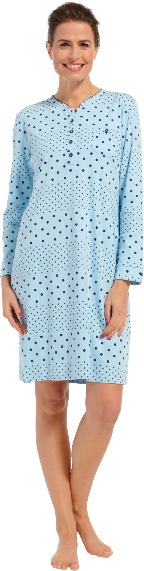 Pastunette dames nachthemd 10232-162-4 - Blauw - 54
