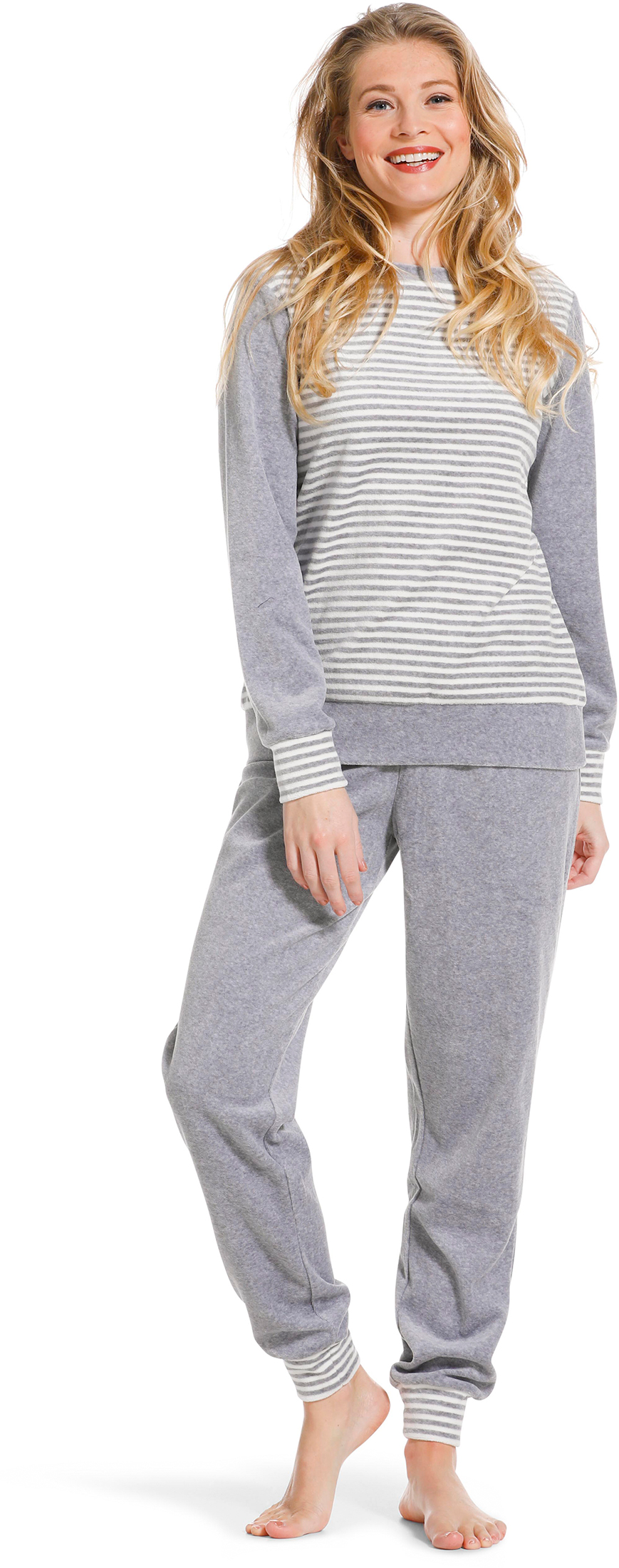 Pastunette - Grey Stripes - Pyjamaset - Grijs - Maat 40