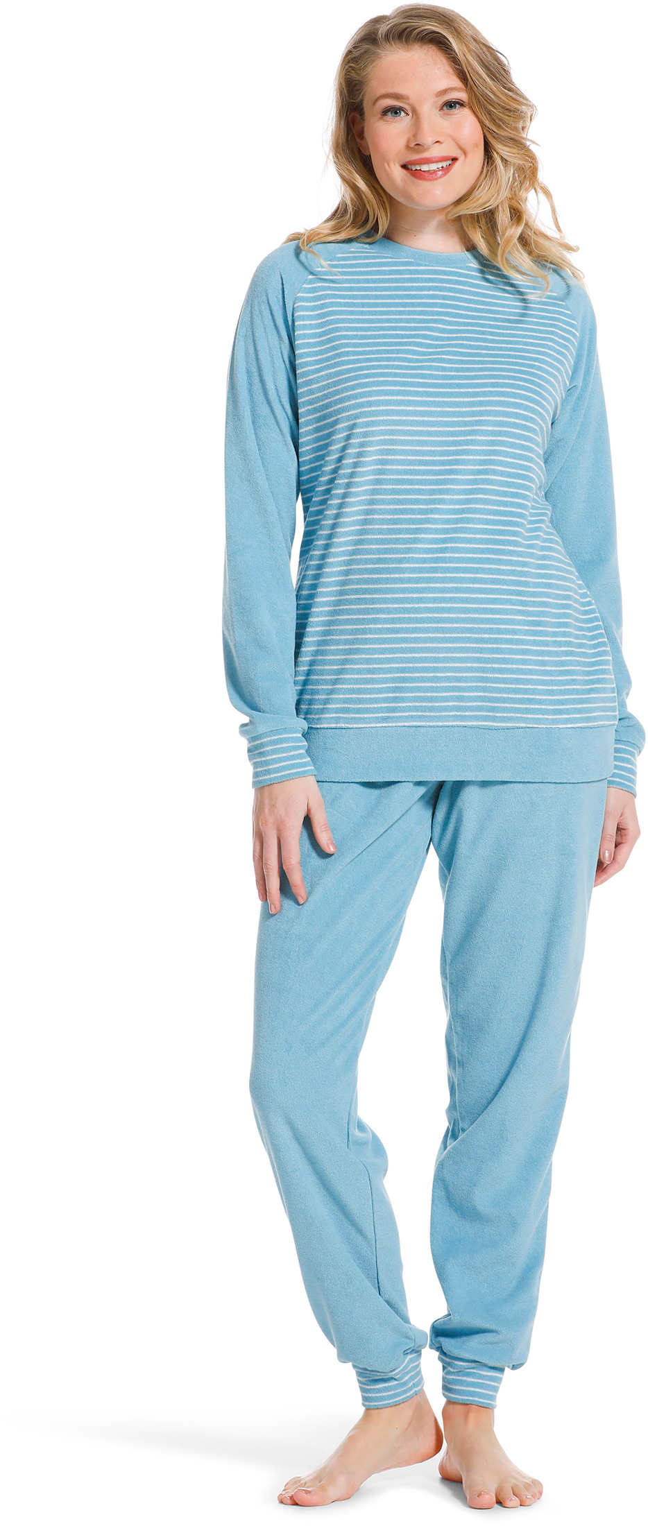 Pastunette badstof dames pyjama 20222-144-2 - Blauw - 42