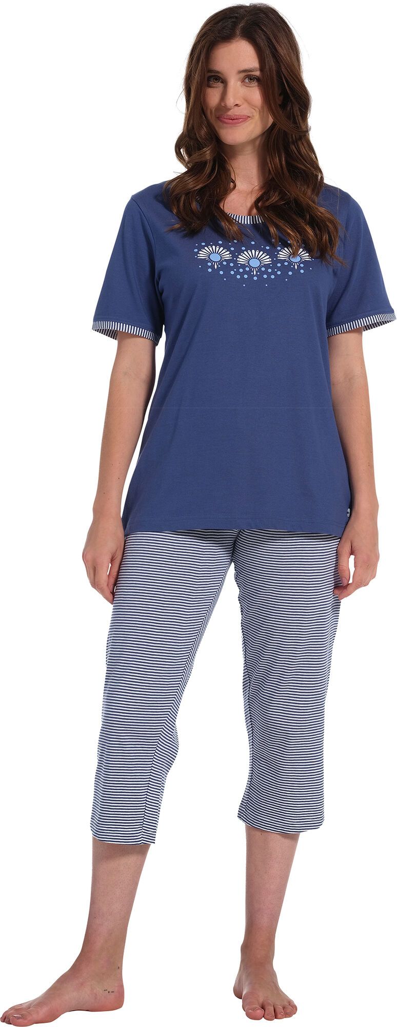 Pastunette dames pyjama capri 20231-138-2 - Blauw - 50