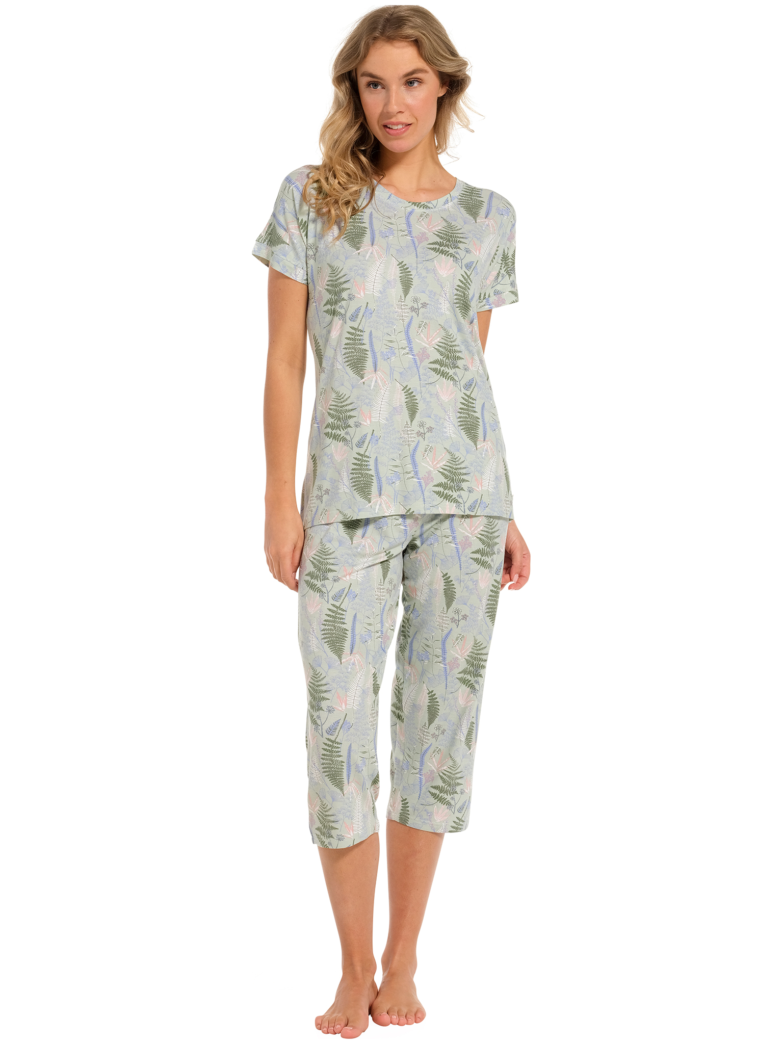 Pastunette - Green Dream - Dames Pyjamaset - Groen - Bamboe - Maat 36