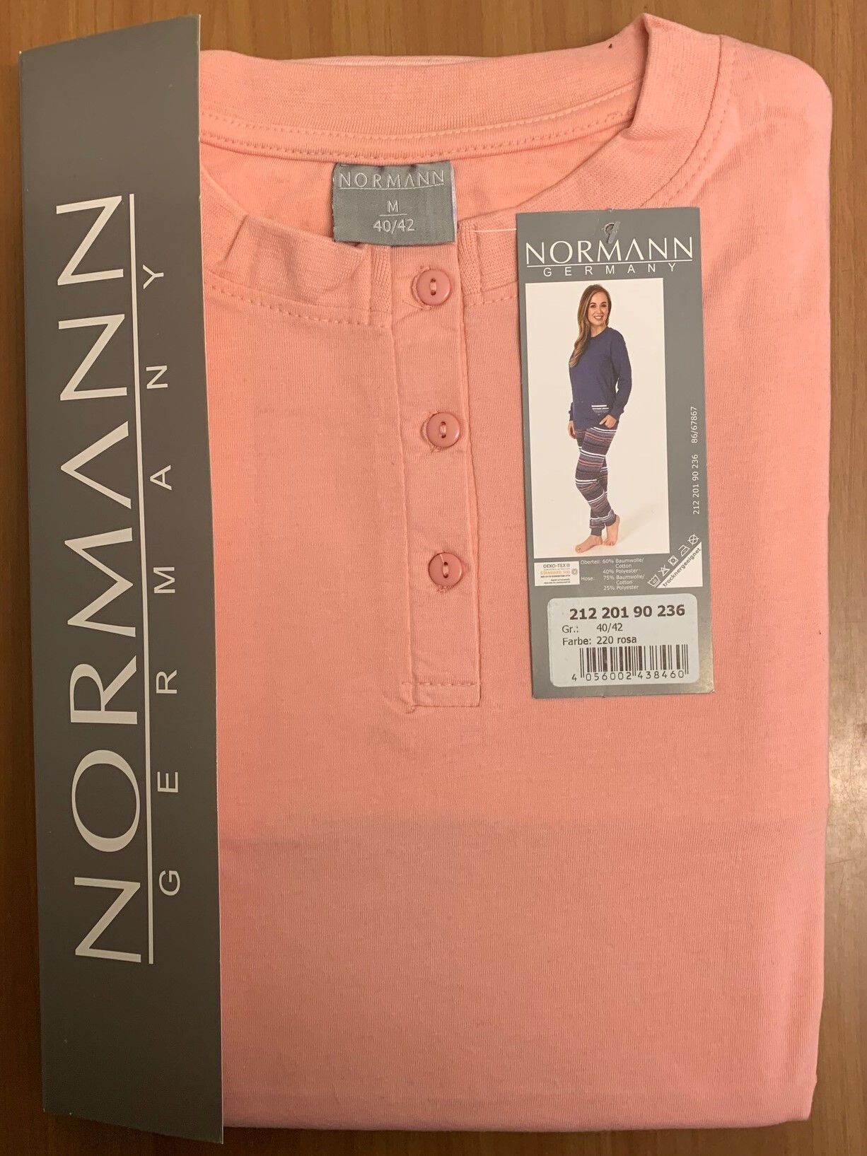 Normann dames pyjama 20190236 Rose S 36 38