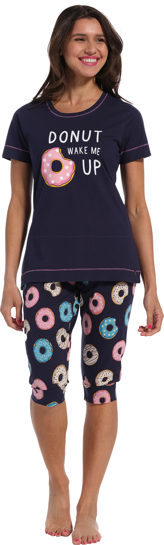 Rebelle Donut- Pyjamaset - Dames – Blauw - Maat 36