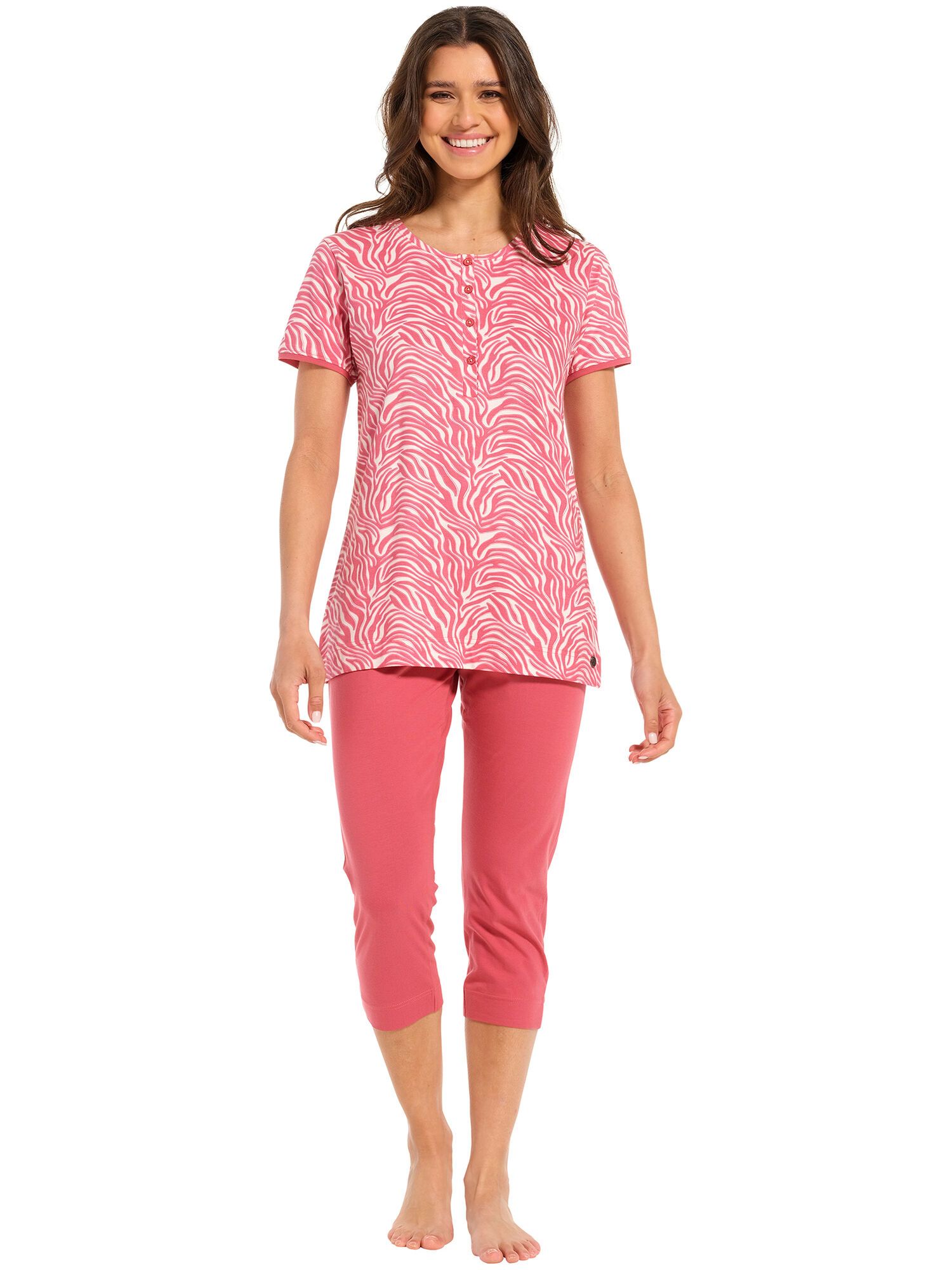 Rebelle dames pyjama capri 21241 426 4 Rose 40