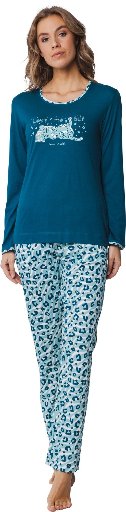 Rebelle dames pyjama 21242-410-2 - Turquoise - 36