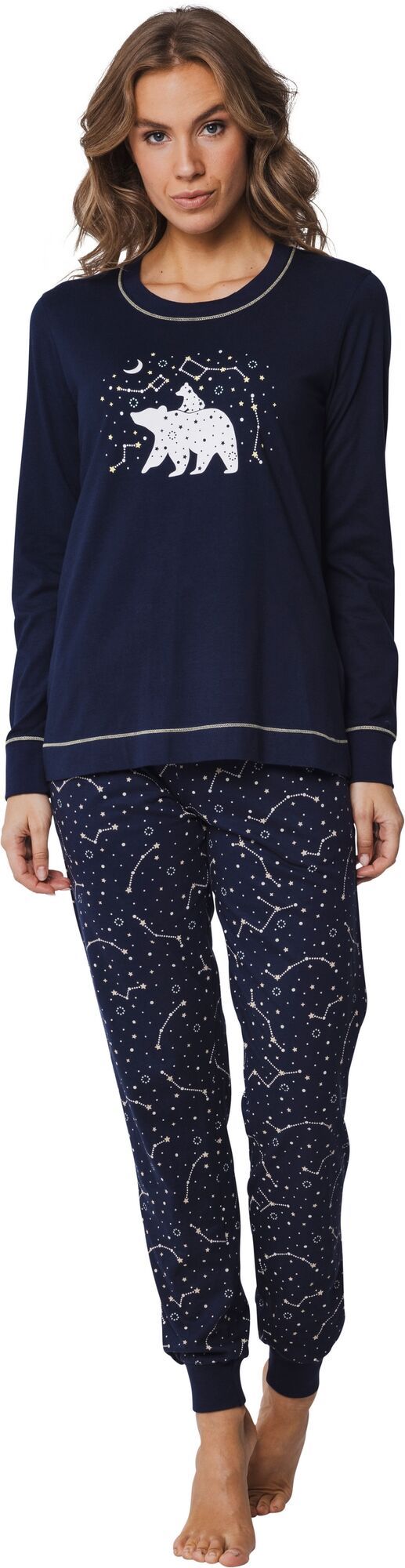 Blauwe Rebelle pyjama ijsbeer - Blauw - Maat - 36