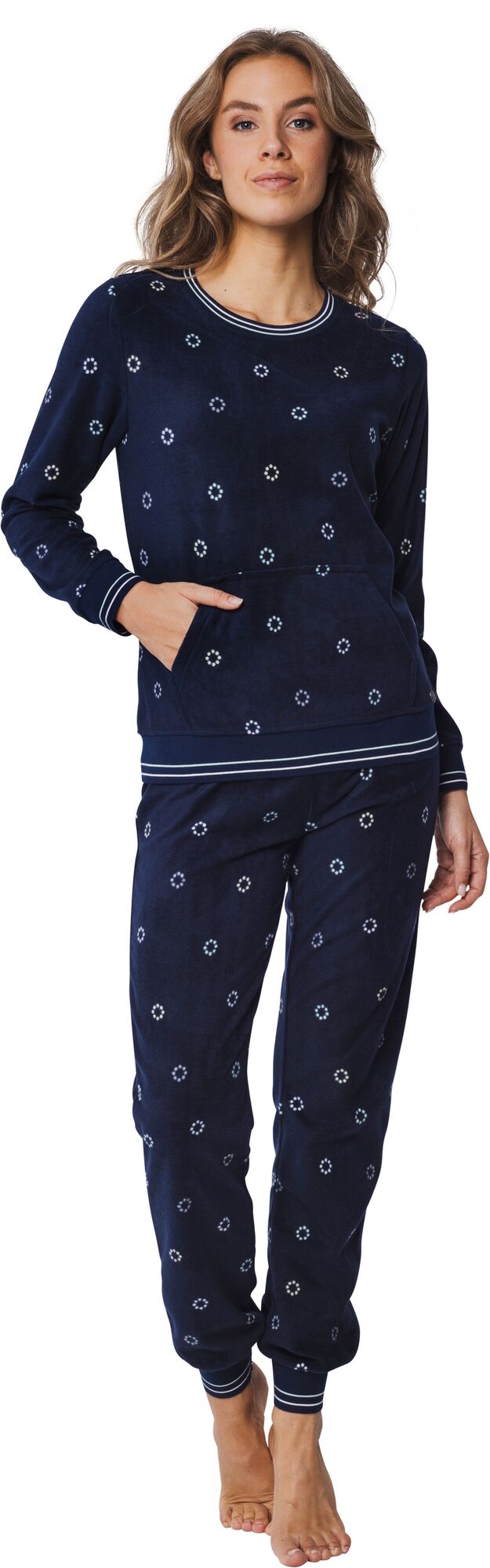 Duurzame fleece pyjama Rebelle - Blauw - Maat - 38