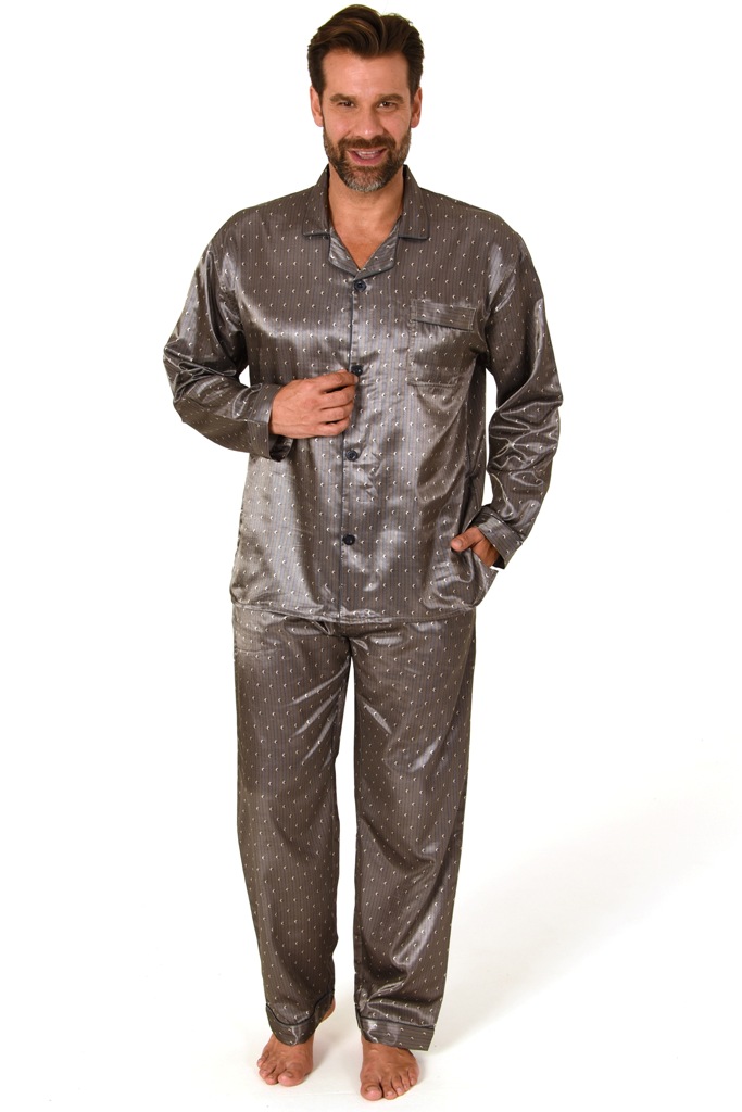 Heren pyjama satijn 10194001
