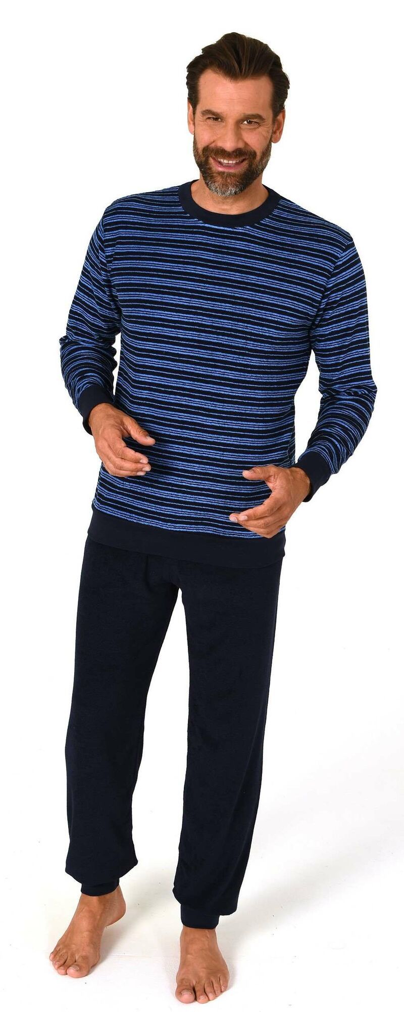 Normann heren badstof Relax 71240 - Blauw - XL/54