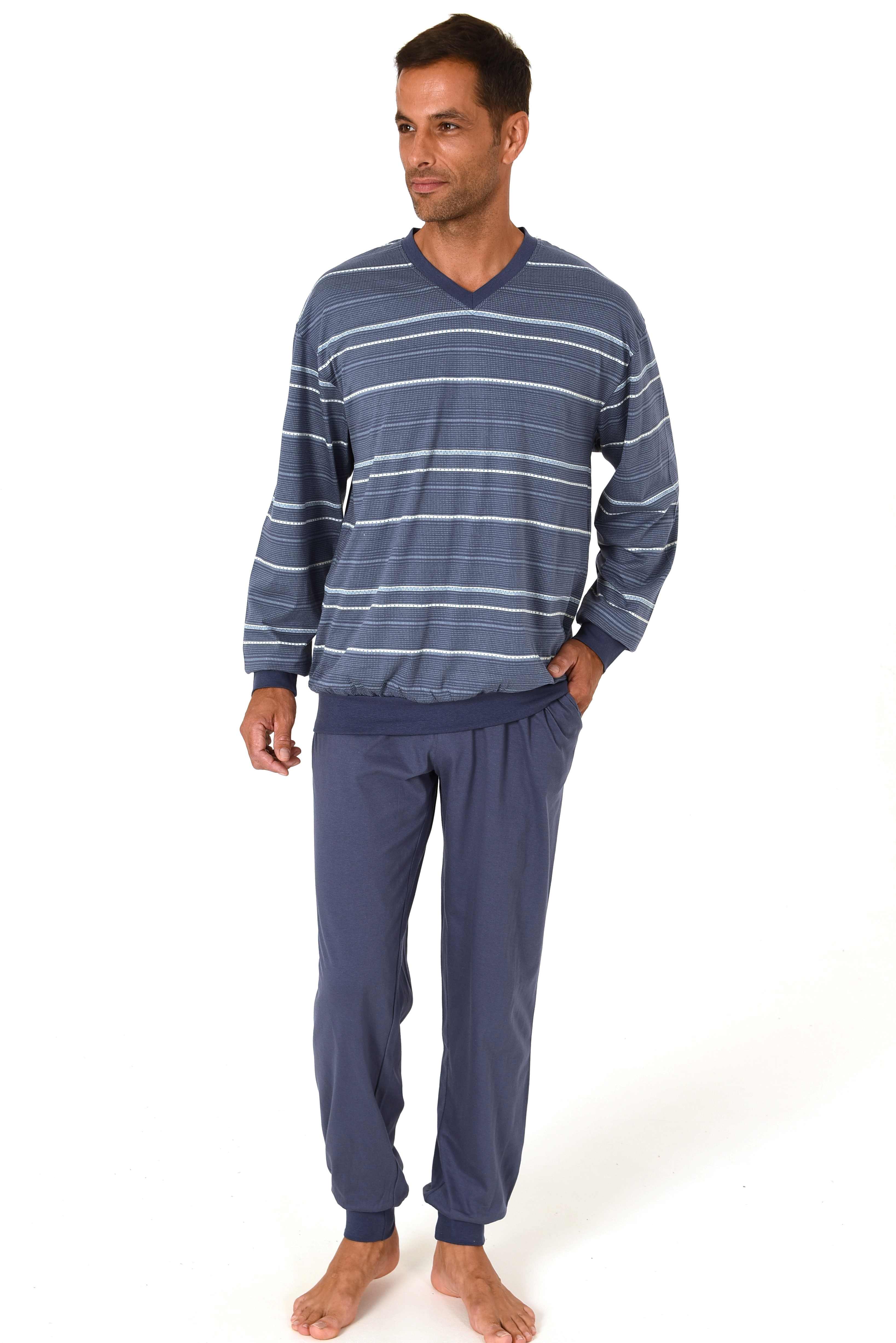 Normann heren pyjama Trend 71278 - Blauw - XL/54