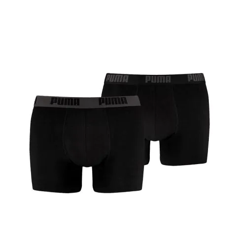 Puma 2 pak heren boxershort zwart zwart